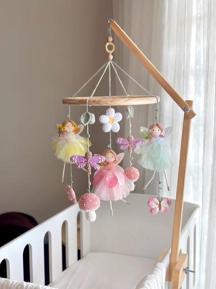 Móbile para Berço de Fadas Jardim Encantado