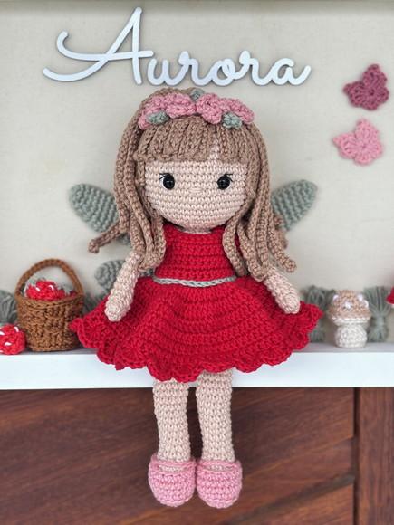 Porta Maternidade Fada Amigurumi Crochê