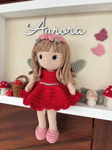 Porta Maternidade Fada Amigurumi Crochê