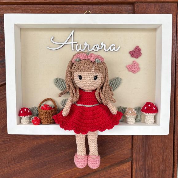 Porta Maternidade Fada Amigurumi Crochê