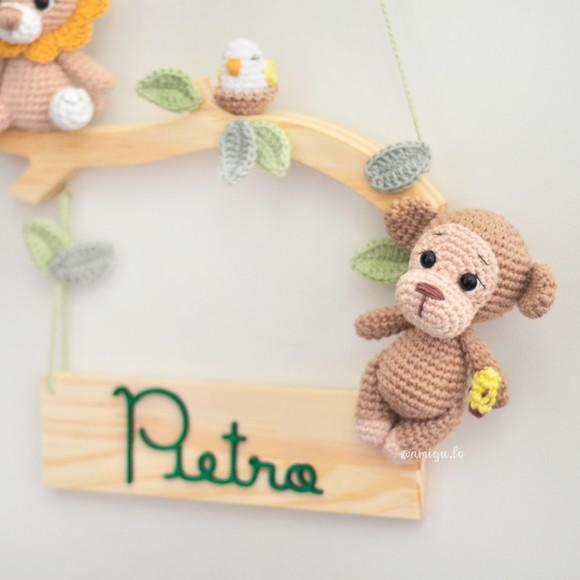 Porta Maternidade Safari Amigurumi