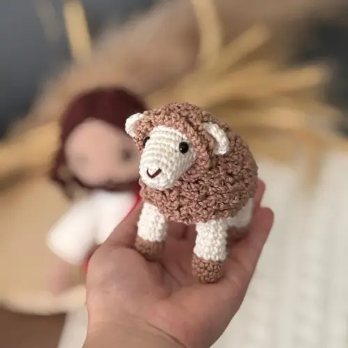 Jesus e Cordeiro Amigurumi