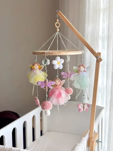 Móbile para Berço de Fadas Jardim Encantado