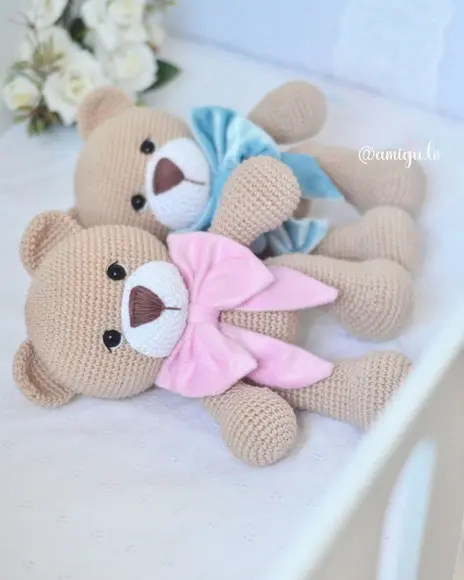 Urso Pimpão Amigurumi Crochê