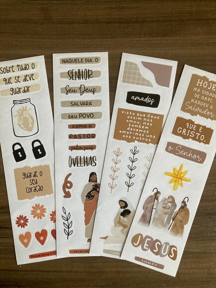Adesivo para Bíblia Bible Journaling e Devocional Versículos