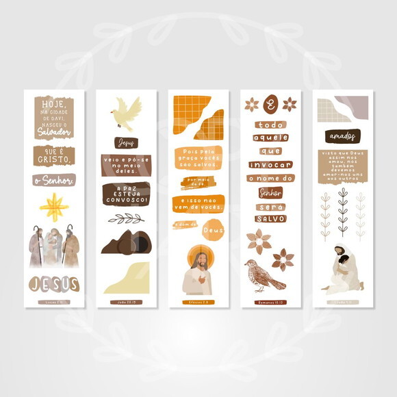 Adesivo para Bíblia Bible Journaling e Devocional Versículos