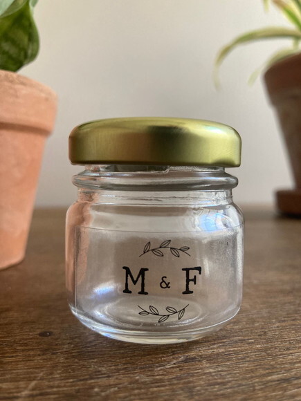 Adesivo Transparente para Lembrancinha de Casamento 25 Unid
