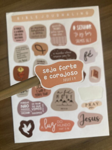 Adesivos Cristãos para Bíblia Devocional e Bible Journaling