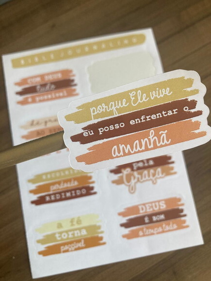 Adesivos Cristãos para Bíblia Devocional e Bible Journaling