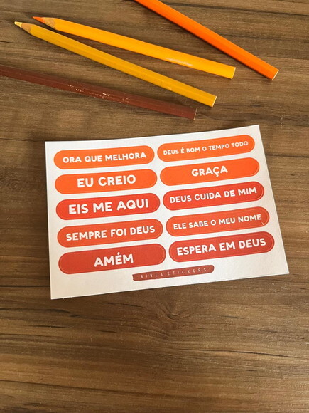 Adesivos para Bíblia Devocional e Bible Journaling e Planner