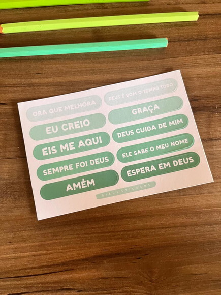 Adesivos para Bíblia Devocional e Bible Journaling e Planner