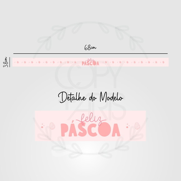 Cinta para Caixa de Chocolate de Páscoa