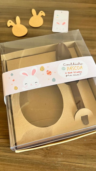 Cinta para Caixa de Ovo de Páscoa de Colher Infantil