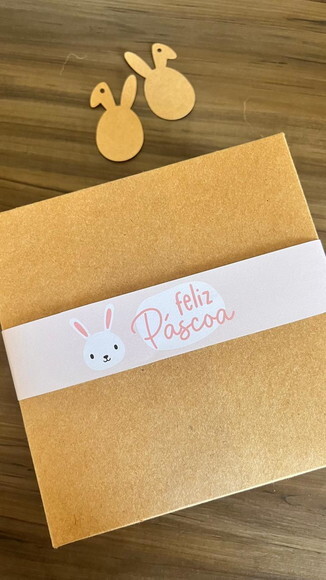 Cinta para Caixa de Ovo Páscoa Chocolate e Bombom