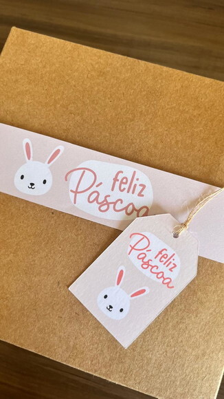 Cinta para Caixa de Ovo Páscoa Chocolate e Bombom