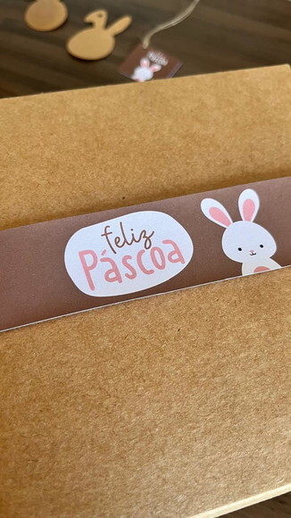 Cinta para Caixa de Ovo Páscoa Gourmet