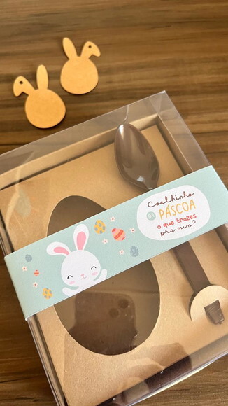 Cinta para Caixa de Ovo Páscoa Gourmet Infantil