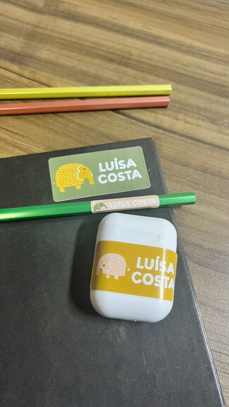 Etiquetas Escolares Adesivas Elefantes