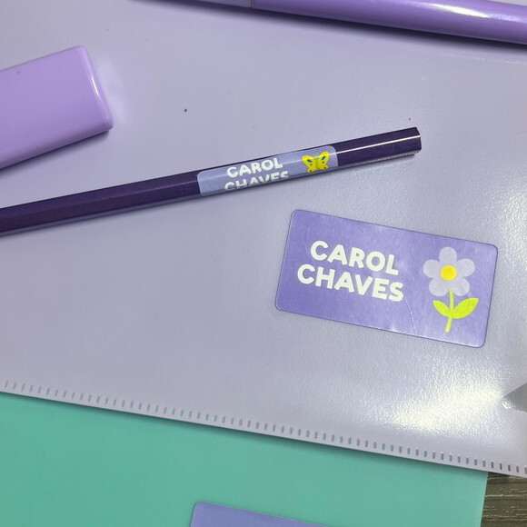 Etiquetas Escolares Adesivas Fadas