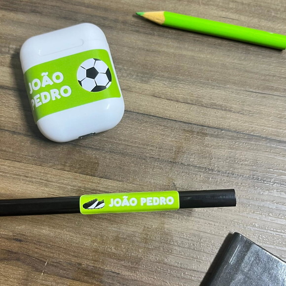 Etiquetas Escolares Adesivas Futebol Vinil