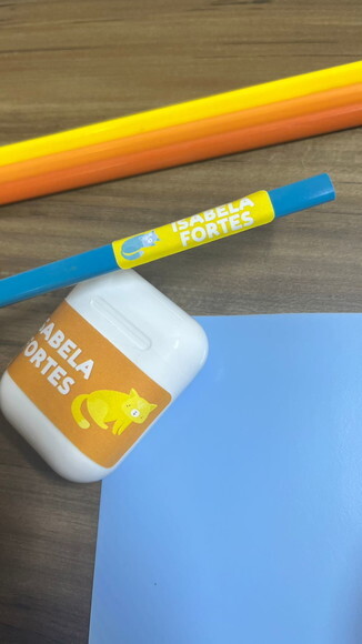 Etiquetas Escolares Adesivas Gatos