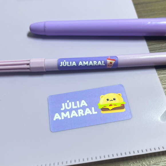 Etiquetas Escolares Adesivas Kawaii
