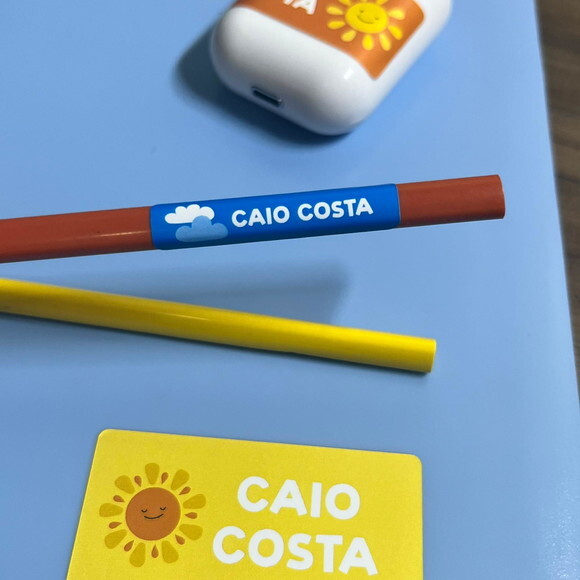 Etiquetas Escolares Adesivas Sol Céu Vinil