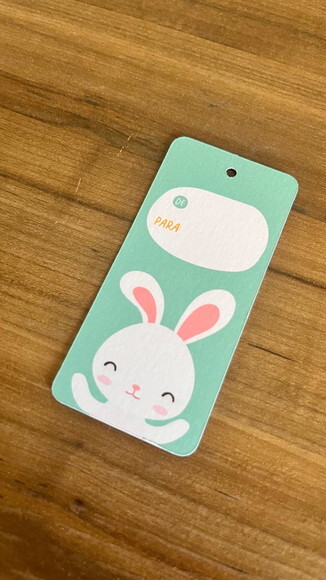 Tag Coelhinho de Páscoa para Ovos de para