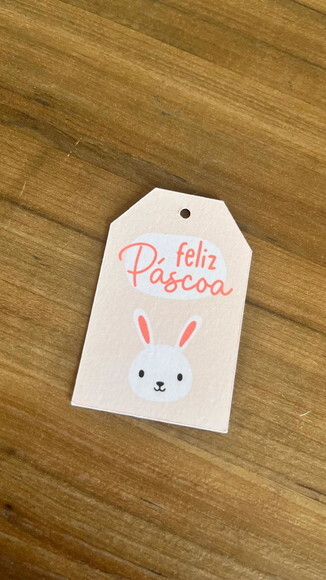 Tag Coelhinho Feliz Páscoa