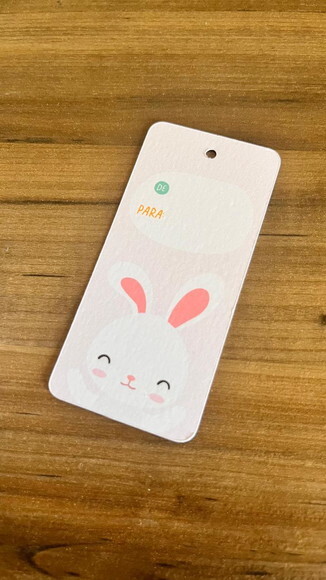 Tag de para Coelhinho de Páscoa para Ovos e Chocolates