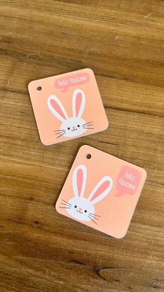 Tag Feliz Páscoa para Produtos Artesanais e Ovos