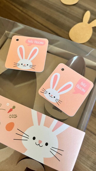 Tag Feliz Páscoa para Produtos Artesanais e Ovos