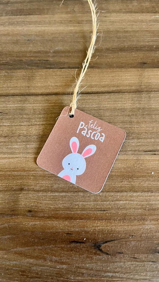 Tag Feliz Páscoa para Produtos Artesanais Ovos e Chocolate