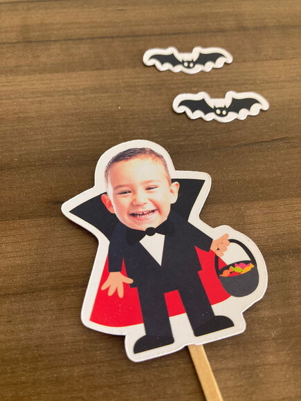 Topper Rostinho Halloween 10 Unidades