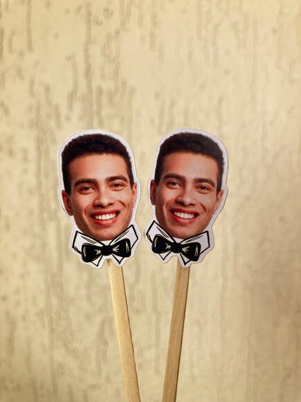 Topper Rostinho Noivo com Foto