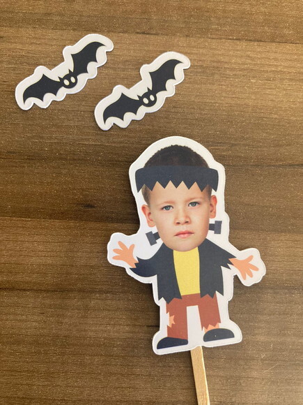 Topper Rostinho Halloween 10 Unidades