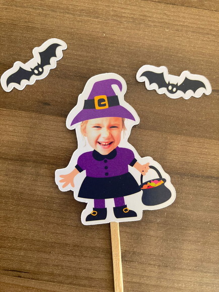 Topper Rostinho Halloween 10 Unidades