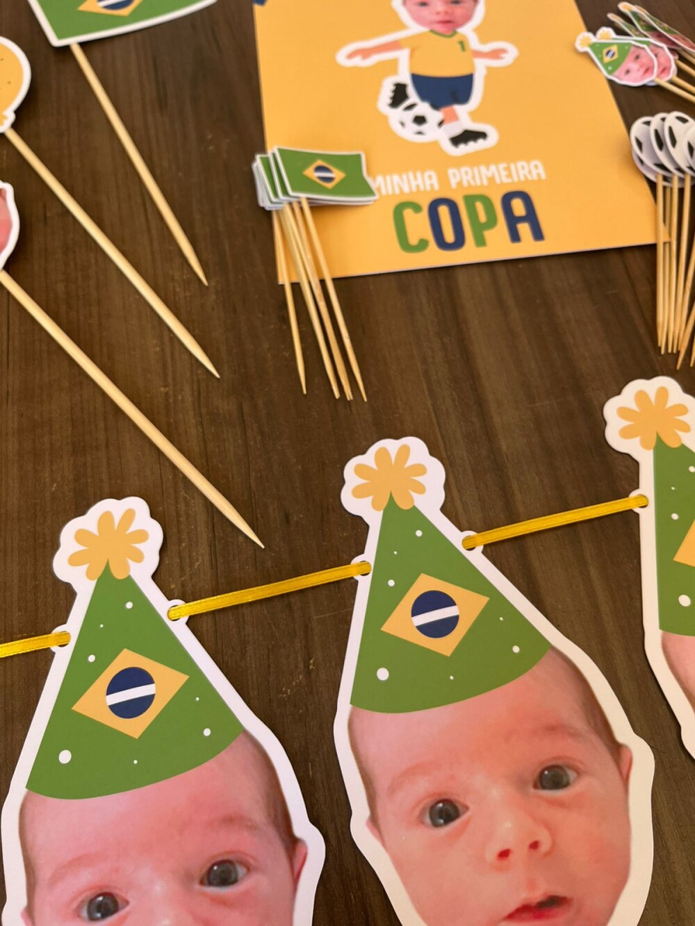 Kit Festa Futebol Copa Personalizado com Foto e Nome