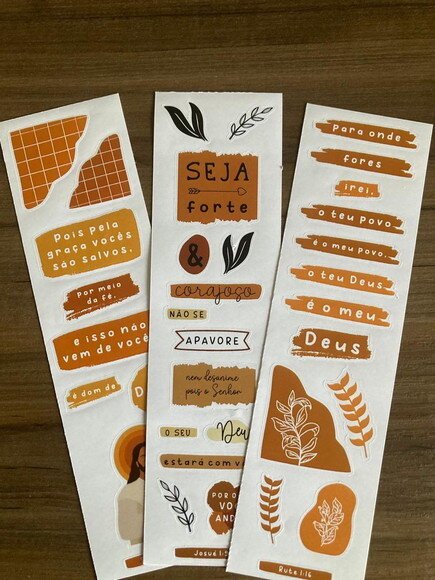 Adesivo para Bíblia Bible Journaling e Devocional Versículos