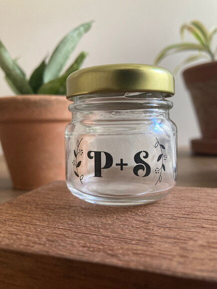 Adesivo Transparente para Lembrancinha de Casamento 25 Unid