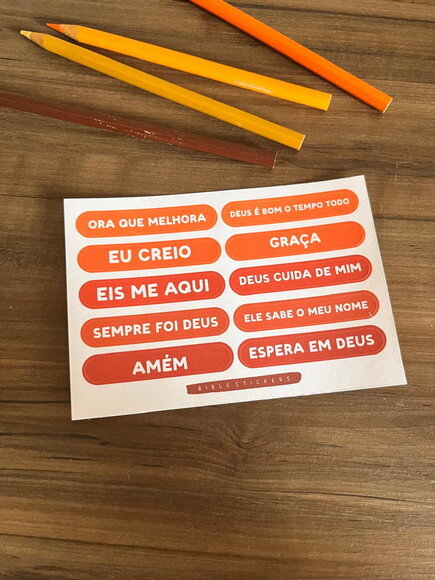 Adesivos para Bíblia Devocional e Bible Journaling e Planner