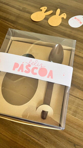 Cinta para Caixa de Chocolate de Páscoa
