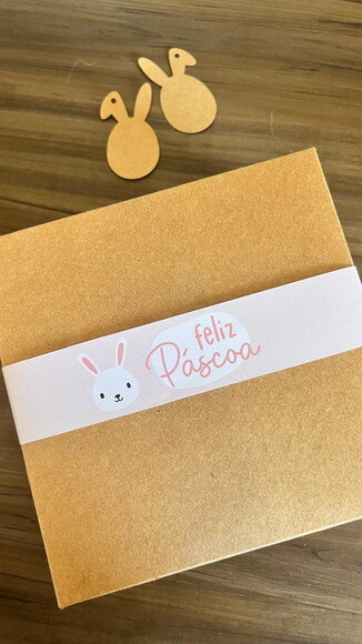 Cinta para Caixa de Ovo Páscoa Chocolate e Bombom