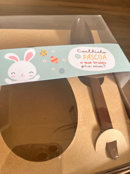Cinta para Caixa de Ovo Páscoa Gourmet Infantil