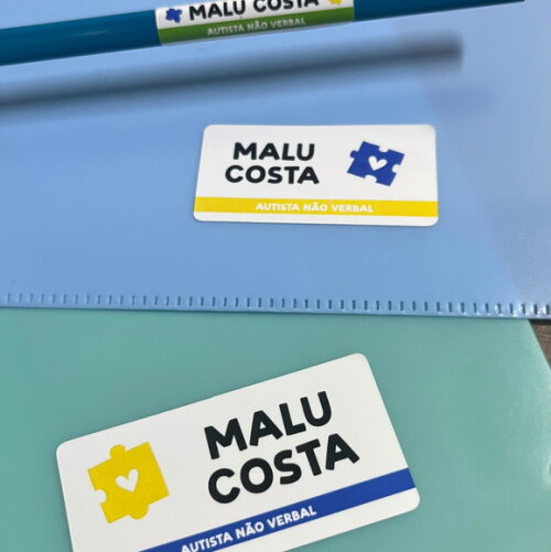 Etiquetas Escolares Adesivas Autismo Não Verbal