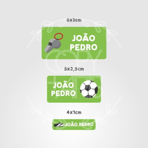 Etiquetas Escolares Adesivas Futebol
