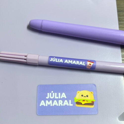Etiquetas Escolares Adesivas Kawaii