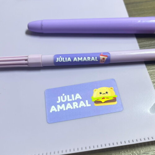 Etiquetas Escolares Adesivas Kawaii Vinil