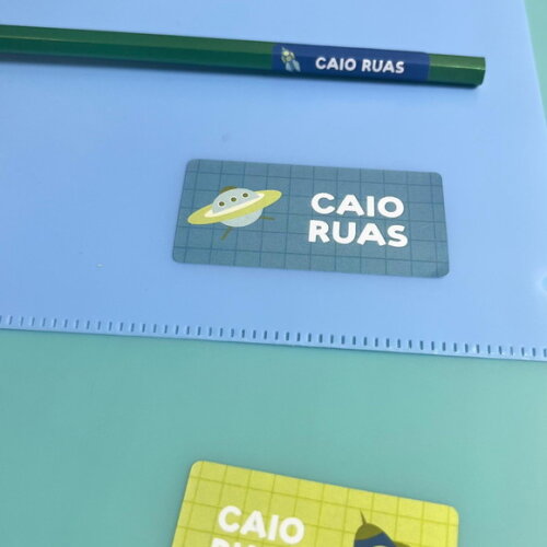 Etiquetas Escolares Adesivas Nave Espacial Astronauta Espaço