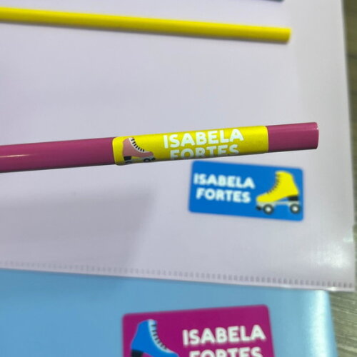 Etiquetas Escolares Adesivas Patins Vinil